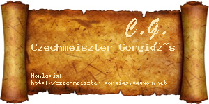 Czechmeiszter Gorgiás névjegykártya